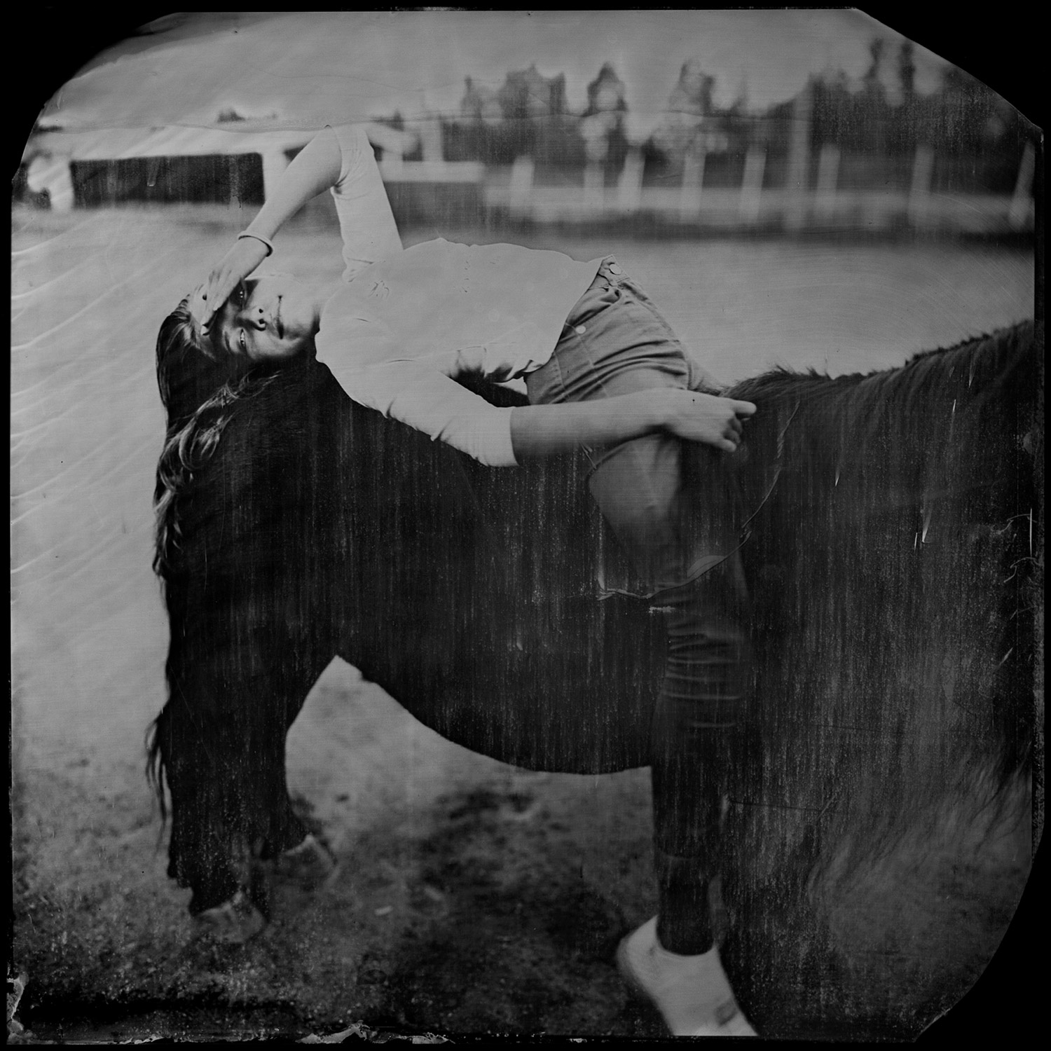 Emma — 2015. From series — Horse Folks. — Collodion